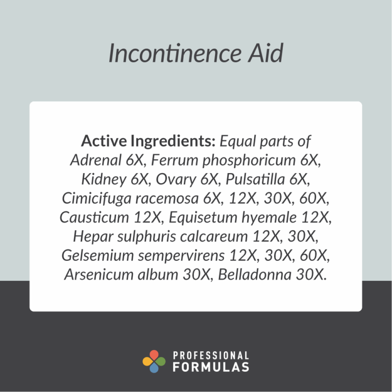 Incontinence Aid – Professional Formulas